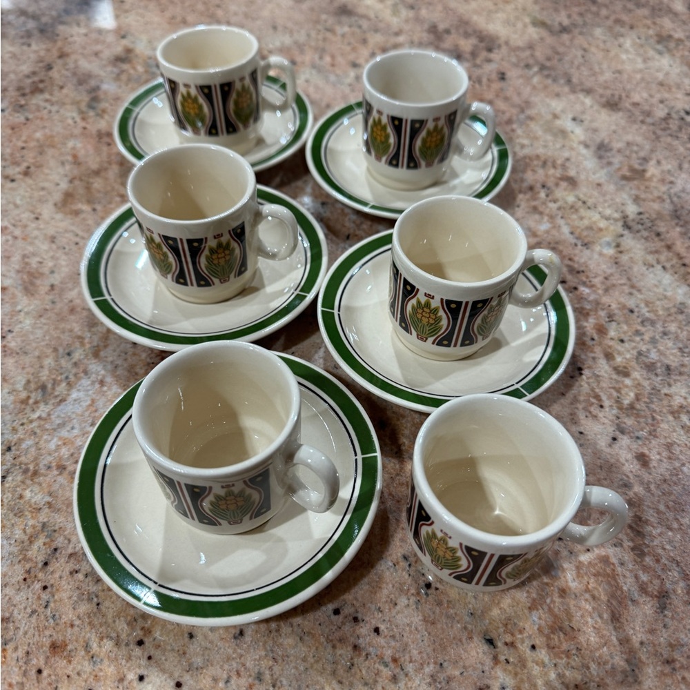 Yu Quan Vintage espresso / coffee cup set, 11 pcs